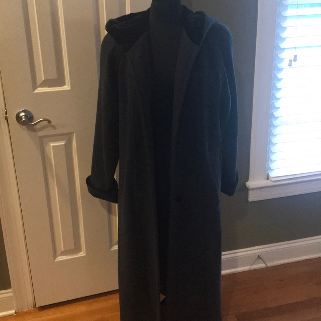 Charcoal Grey And Black Sandro Coat